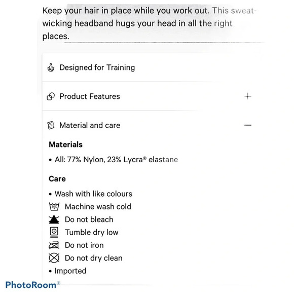 Lululemon black  headband - Picture 3 of 3